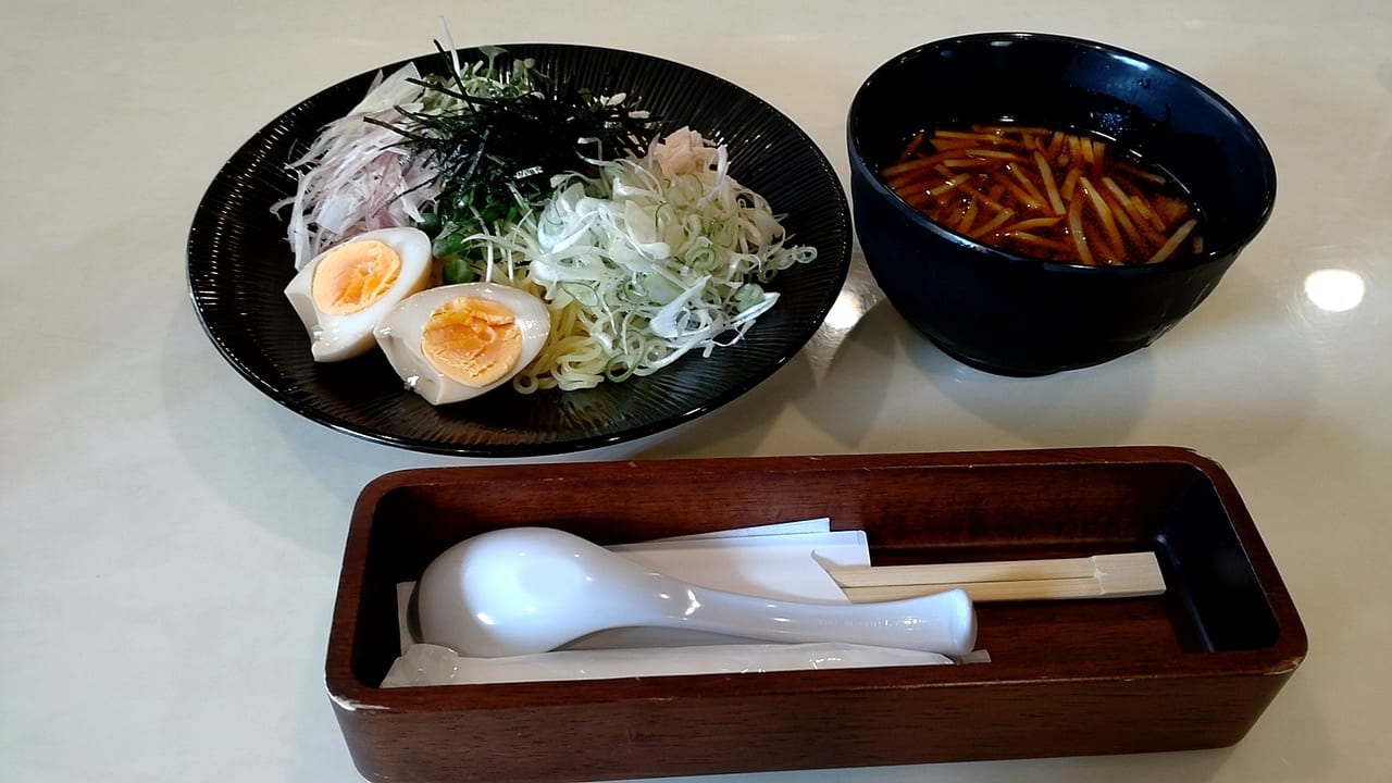 ランチメニュー　薬味　つけ麺