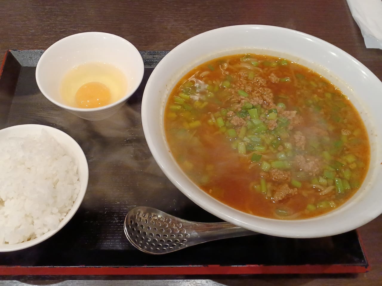 台湾ラーメンご飯つき