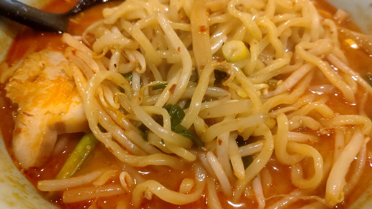 ジャン辛みそ　ビジュアル　麺