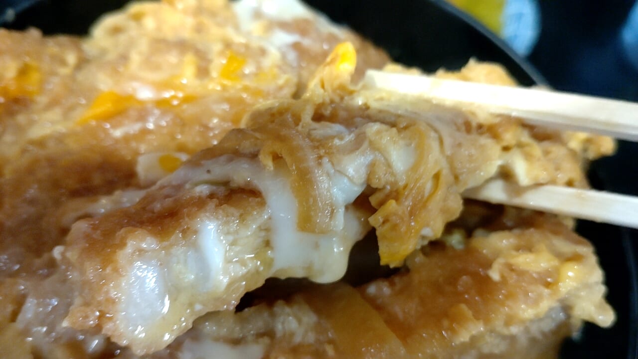 竹はし　カツ丼　実物