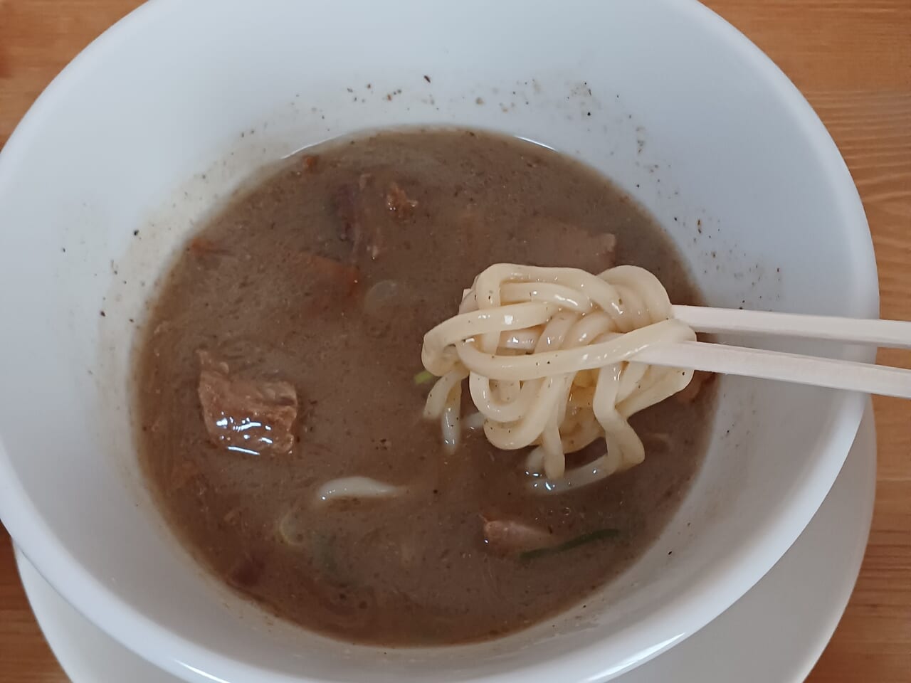 西中華そば店つけ麺スープ