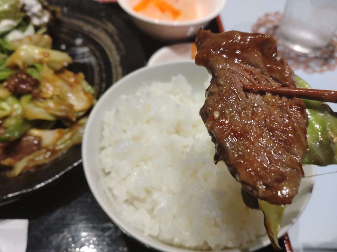 美酒RUN　カルビ　一口分
