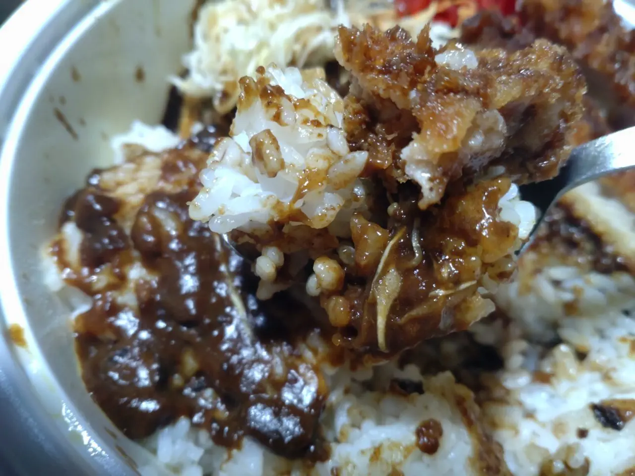 ゴーゴーカレー　実物　一口分
