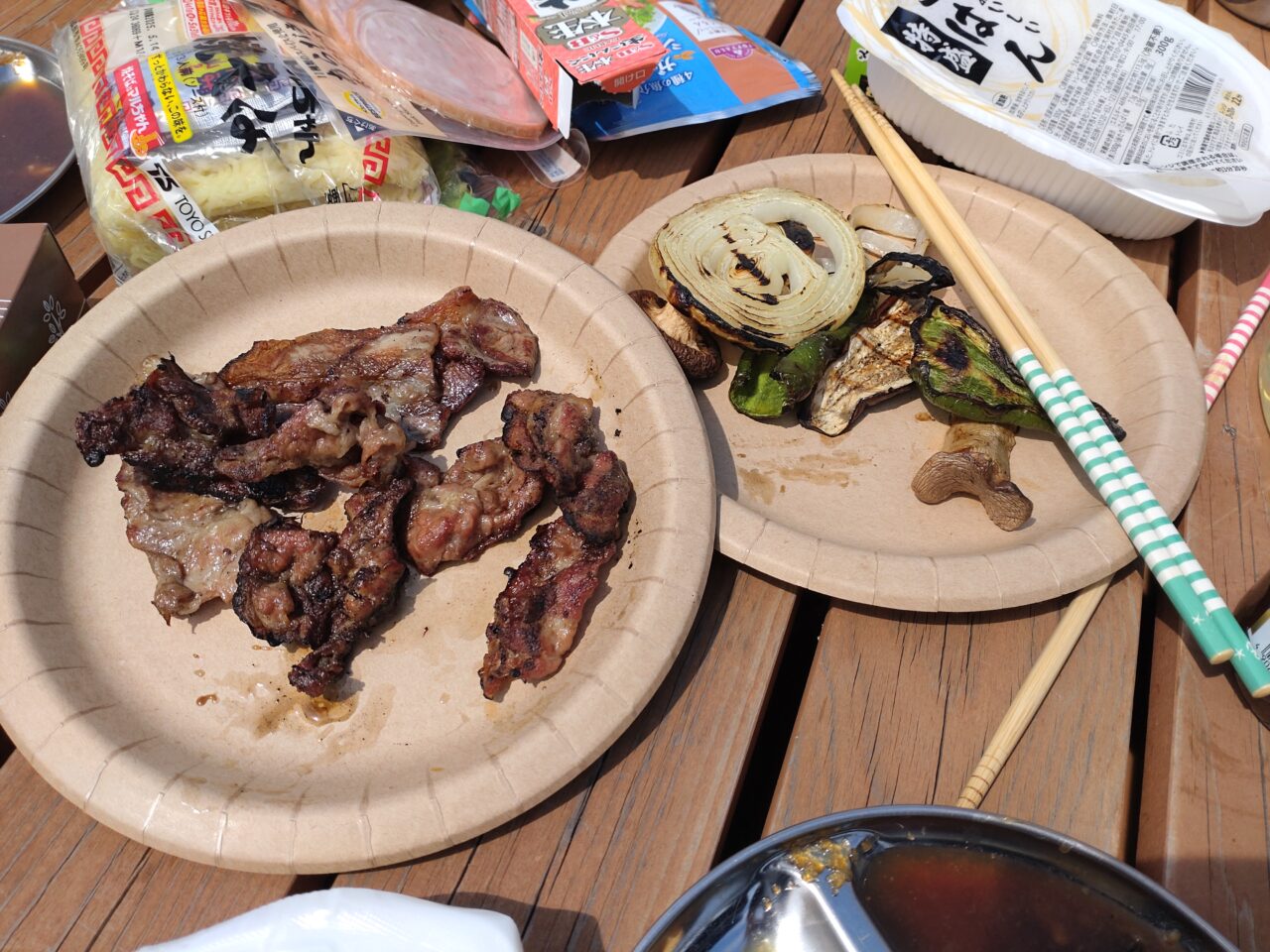 BBQ ワーフタネチ　ウッドデッキ