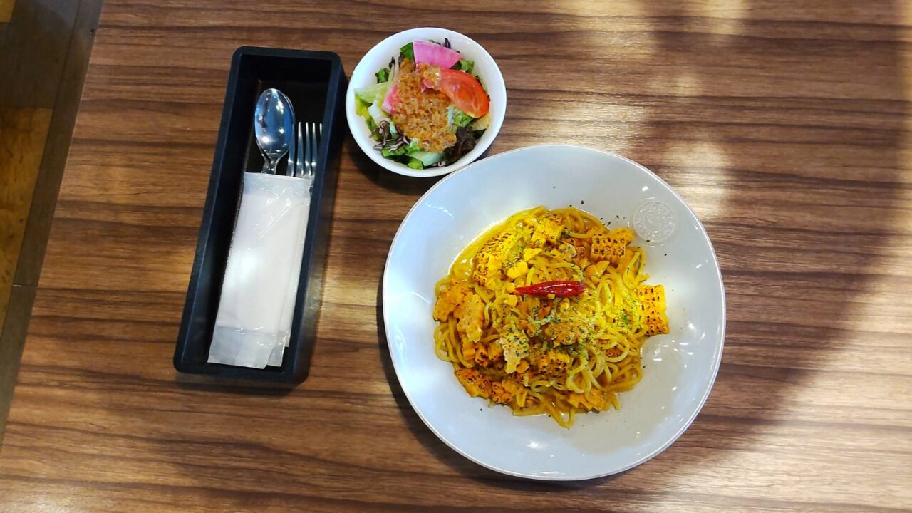 バンサン珈琲　悪魔パスタ　実物