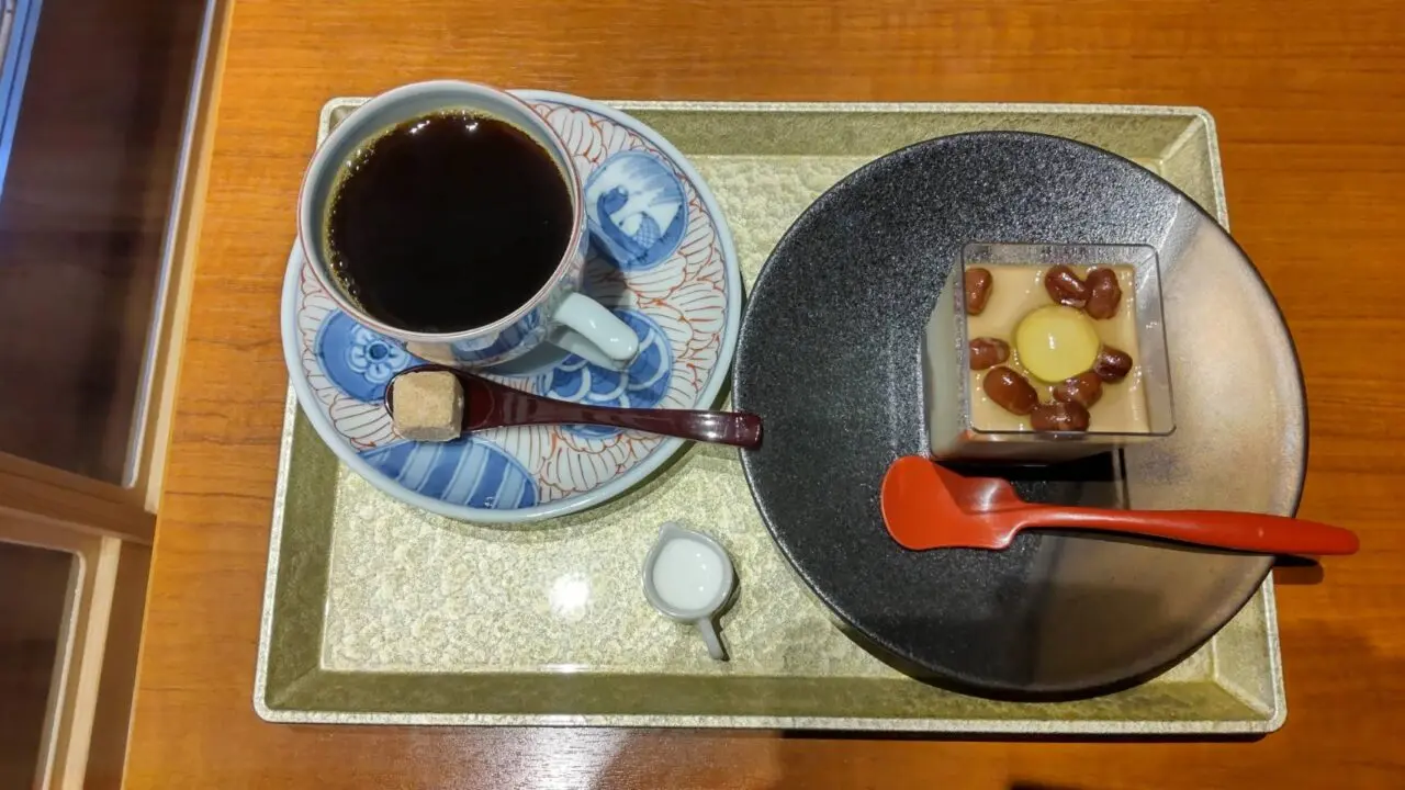 時空　スイーツ　焙茶プリン