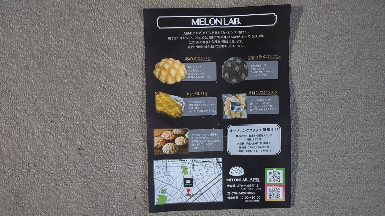 アエマ　MELONLAB チラシ